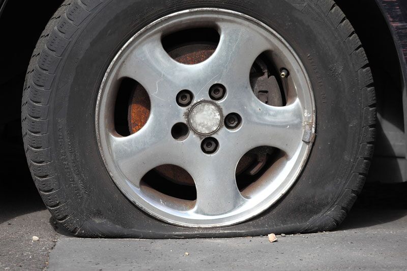 Handling a Popped Tire While Driving